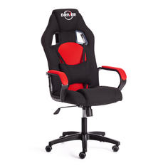 Кресло игровое компьютерное геймерское для пк Tetchair DRIVER черный красный ткань