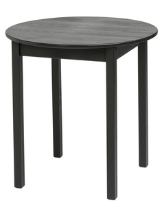 Стол кухонный круглый O75KETT-UP ECO LERHAMN деревянный черный/черный
