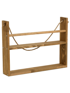 Полка настенная KETT-UP ECO ART 2 яруса, 60см, орех