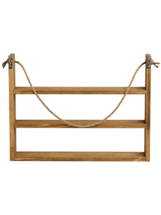 Полка настенная KETT-UP ECO ART деревянная, 3 яруса, 60см, орех