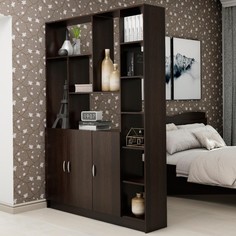 Стеллаж-перегородка Гамма, 1500х2076х330, Венге No Brand