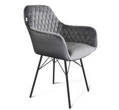 Стул Sheffilton SHT-ST38/S64 189764, угольно-серый/черный муар