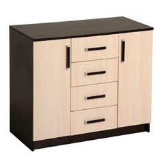 Комод Аура, 820х1000х440, Венге/Дуб молочный No Brand