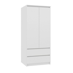 Шкаф для одежды Сура 800 полки/штанга (белый) No Brand
