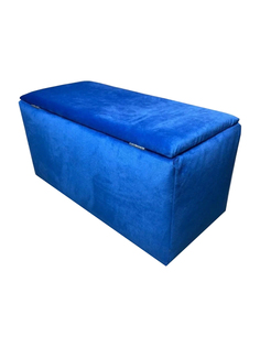 Пуфик банкетка Arrau art с ящиком для хранения синий 72х40х40
