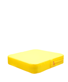 Подушка пуф FREEFORM Моби ВО 50х50х10 см, водоотталкивающая ткань оксфорд, желтая