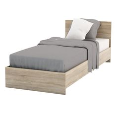 Кровать РОСТ МО Римини 80х200, дуб сонома