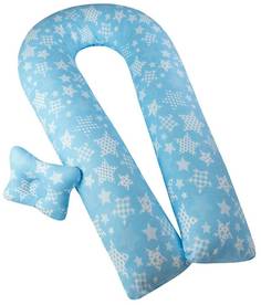 Подушка для беременных "U Комфорт» + подушка «Малютка" (Звезды голубые) Bio Textiles