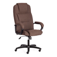 Кресло компьютерное офисное на колесиках Tetchair BERGAMO коричневый