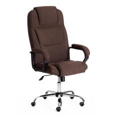 Кресло компьютерное офисное на колесиках Tetchair BERGAMO коричневый
