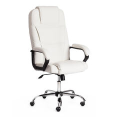 Кресло компьютерное офисное на колесиках Tetchair BERGAMO белый