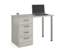 Компьютерный стол БиС-Н ПС 01.01, дуб крафт белый