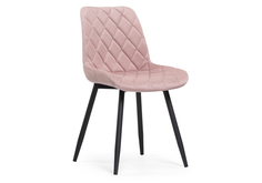 Стул на металлокаркасе Woodville Баодин Б/К розовый/черный