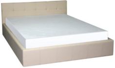 Двуспальная кровать BravoМебель Грета, 160х200см с ПМ Вар.3 Бежевый