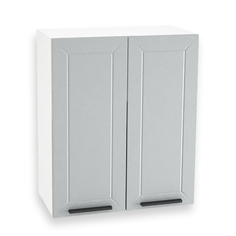 Шкаф кухонный навесной, Сурская мебель, Глетчер, 595665, белый/гейнсборо силк