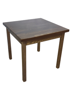 Стол кухонный Solarius Классика из массива сосны, квадратный, 80х80х75 см, цвет темный дуб