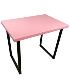 Стол обеденный Solarius Loft из массива сосны, лакированный, 110х60х75 см, цвет розовый