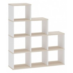 Стеллаж Мэрдэс Бартоло СЛД 4 БЕК, белый/карамель Merdes