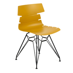 Комплект стульев 4 шт 4 HANSEN mod. 622N пластик/металл 51х47х80 см оранжевый/черный Tet Chair