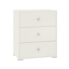 Комод 3 ящика Капелла, 700х424х850, Белый No Brand
