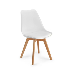 Стул для кухни мягкий со спинкой byROOM Home ELM, белый