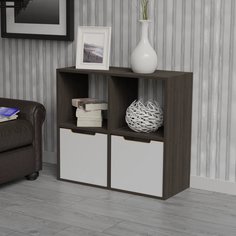 Стеллаж Ластра Cube 4 секции, 720x330x722, венге