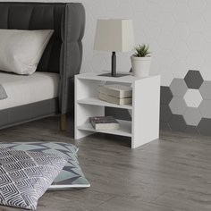 Тумба Ластра Basic прикроватная, 43x33x41, белый