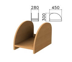 Подставка под системный блок "Монолит", цвет бук бавария, ПМ32.1