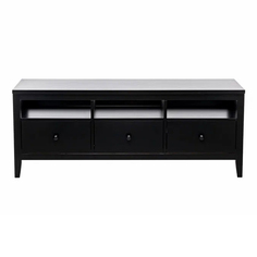 Тумба под телевизор прямая Мира черная 147,7 х 46,5 х 56,7 см No Brand