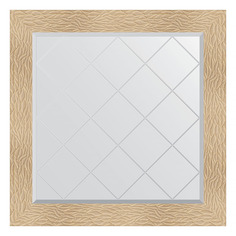 Зеркало с гравировкой в раме 87x87см Evoform BY 4322 золотые дюны