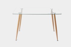 Обеденный стол Ла Рум XS-1262, стеклянный, на буковых ножках La Room