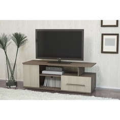 ТВ-тумба Лидер-4, 1200х420х450, Ясень шимо светлый/Ясень шимо темный No Brand