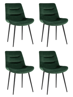 Стул для кухни Stool Group Остин велюр зелёный (комплект 4 стула)