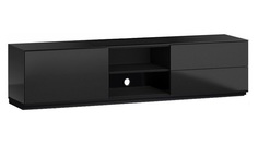 Тумба под ТВ SONOROUS LB 1181 GBLK-GBLK, 180x40x50 см, чёрный глянец