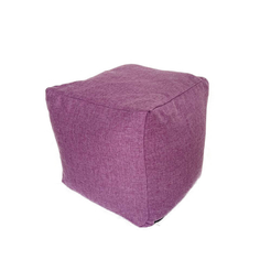 Кресло-мешок Пуфик кубик Kreslo-Puff Montreal 65 Розовый Рогожка