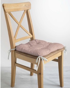 Комплект подушек на стул плоских 40х40 (2 шт) "Унисон" рис 33002-1 Love