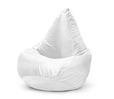 Кресло-мешок ONPUFF пуфик груша, размер XXXL, белый оксфорд