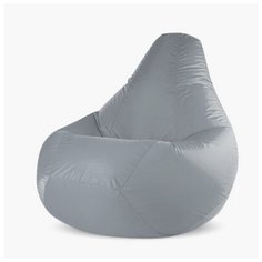 Чехол для кресла-мешка Happy-puff Груша, Оксфорд серый, Размер XL