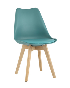 Стул для кухни FRANKFURT, серо-зеленый, деревянные ножки Stool Group
