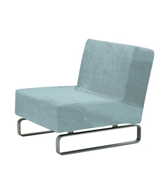 Чехол на кресло без подлокотников до 120 см Виктория хоум декор Бруклин дымчато-фисташков