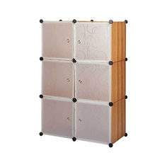 Пластиковый складной стеллаж из кубов Paxwell 2х3