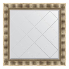 Зеркало с гравировкой в раме 88x88см Evoform BY 4325 серебряный акведук
