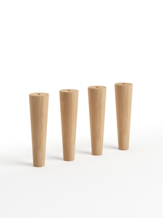 Ножки мебельные деревянные без шпильки MONOFIX, ОДОС, 18 см, лак