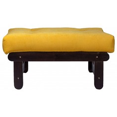 Пуф ARSKO Сламбер, венге/желтый