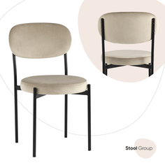 Стул для кухни Бриф NEW велюр бежевый Stool Group