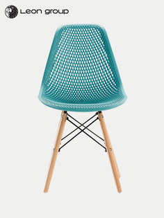 Стул ажурный LEON для кухни в стиле EAMES DSW, бирюзовый, 1 шт