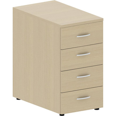 Тумба IN Рондо стационарная ТС04 (р) 406х600х755мм, 4 ящика, береза No Brand