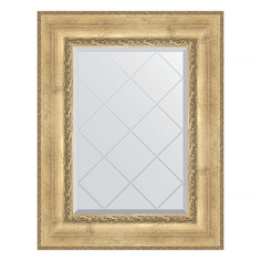 Зеркало с гравировкой в раме 63x80см Evoform BY 4041 состаренное серебро с орнаментом