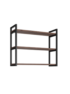 Полка настенная лофт, двойная WoodMebEco