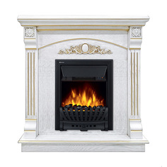 Электрокамин Electrolux Barocco Classic белый дуб с очагом Classic EFP/P - 1020LS